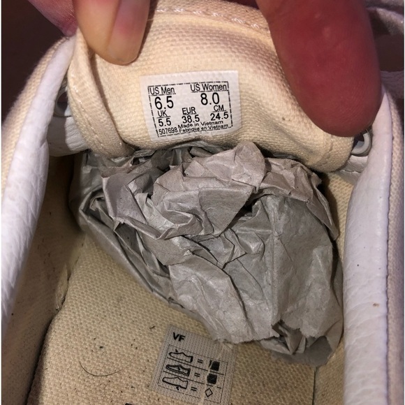 VANS Low Top Sneaker Women's Size 8/ Men's 6.5 Beige Yellow Unisex Shoes - Picture 8 of 11